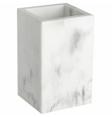Стакан для зубных щеток WasserKRAFT Kammel K-9128 Белый мрамор