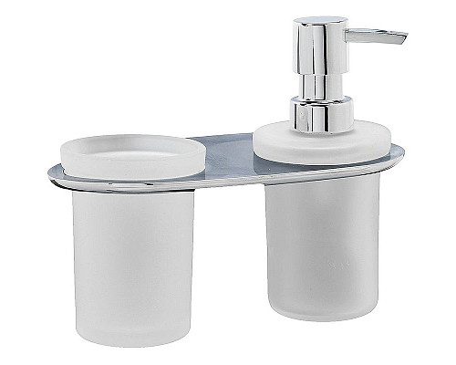 Santeh-Crystal.ru: Дозатор для жидкого мыла WasserKRAFT Kammel K-8389 со стаканом для зубных щеток Хром Приобрести Дозатор для жидкого мыла WasserKRAFT Kammel K-8389 со стаканом для зубных щеток Хром в магазине сантехники Santeh-Crystal.ru