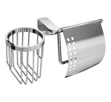 Держатель туалетной бумаги и освежителя воздуха WasserKRAFT Kammel K-8359 с крышкой Хром