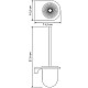Заказать Ершик для унитаза WasserKRAFT Kammel K-8327W Белый матовый в магазине сантехники Santeh-Crystal.ru