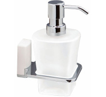 Дозатор для жидкого мыла WasserKRAFT Leine K-5099W Хром Белый