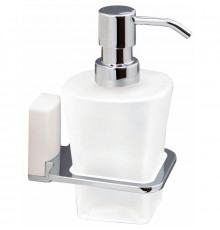 Дозатор для жидкого мыла WasserKRAFT Leine K-5099W Хром Белый