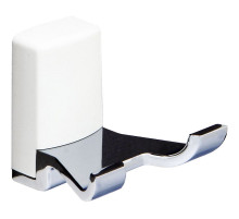 Двойной крючок WasserKRAFT Leine K-5023DW Хром Белый