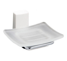 Мыльница WasserKRAFT Leine K-5029W Хром Белая