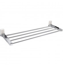 Полка для полотенец WasserKRAFT Leine K-5011W Хром Белая