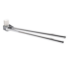 Полотенцедержатель WasserKRAFT Leine K-5031W поворотный Хром Белый