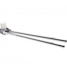 Полотенцедержатель WasserKRAFT Leine K-5031W поворотный Хром Белый