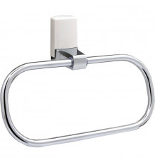 Кольцо для полотенец WasserKRAFT Leine K-5060W Хром Белое