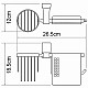 Заказать Держатель туалетной бумаги и освежителя воздуха WasserKRAFT Leine K-5059 с крышкой Хром в магазине сантехники Santeh-Crystal.ru