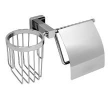 Держатель туалетной бумаги и освежителя воздуха WasserKRAFT Lippe K-6559 с крышкой Хром