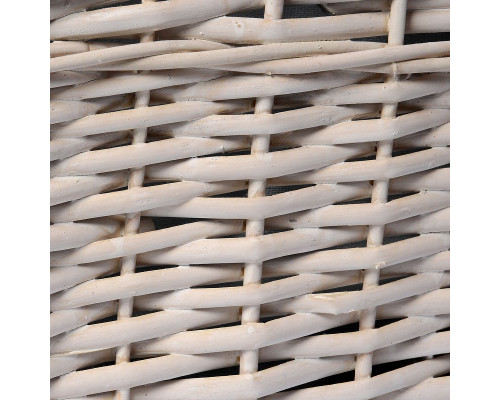 Купить Корзина для белья WasserKRAFT Lippe WB-450-L с крышкой Белая в магазине сантехники Santeh-Crystal.ru