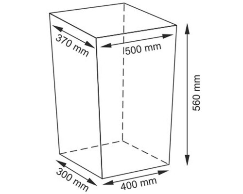 Купить Корзина для белья WasserKRAFT Lippe WB-450-L с крышкой Белая в магазине сантехники Santeh-Crystal.ru
