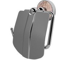 Держатель туалетной бумаги WasserKRAFT Nau K-7725 с крышкой Хром