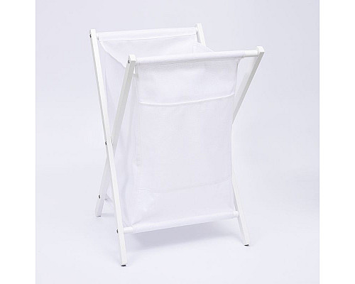 Заказать Корзина для белья WasserKRAFT Nau WB-773-L Белая в магазине сантехники Santeh-Crystal.ru