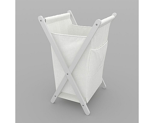 Заказать Корзина для белья WasserKRAFT Nau WB-773-L Белая в магазине сантехники Santeh-Crystal.ru