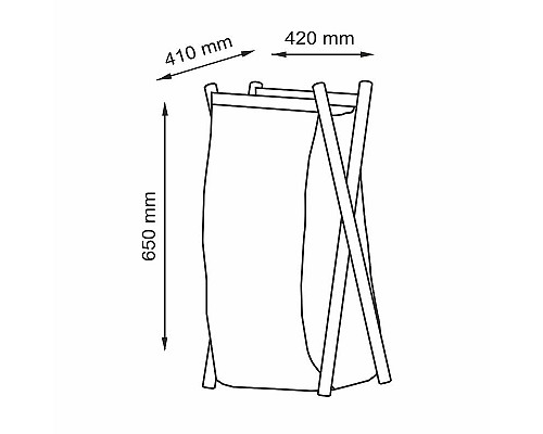 Заказать Корзина для белья WasserKRAFT Nau WB-773-L Белая в магазине сантехники Santeh-Crystal.ru