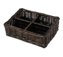 Корзина для аксессуаров WasserKRAFT Neime WB-190-S Темно-коричневая