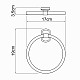 Купить Кольцо для полотенец WasserKRAFT Oder K-3060 Хром в магазине сантехники Santeh-Crystal.ru