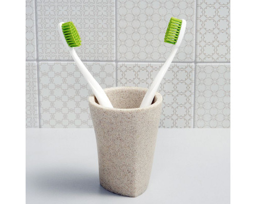 Купить Стакан для зубных щеток WasserKRAFT Ohre K-37728 Бежевый матовый в магазине сантехники Santeh-Crystal.ru