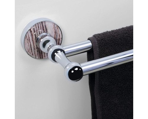 Приобрести Полотенцедержатель WasserKRAFT Regen K-6940 двойной Хром в магазине сантехники Santeh-Crystal.ru