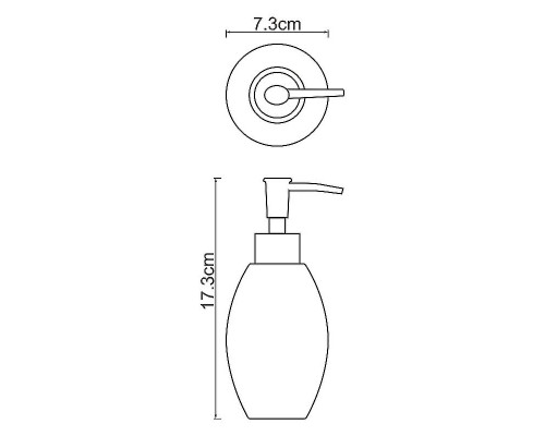 Заказать Дозатор жидкого мыла WasserKRAFT Ruwer K-6799 Нержавеющая сталь в магазине сантехники Santeh-Crystal.ru