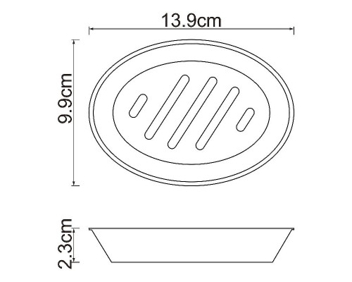 Купить Мыльница WasserKRAFT Ruwer K-6729 Хром в магазине сантехники Santeh-Crystal.ru