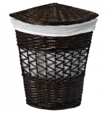 Корзина для белья WasserKRAFT Salm WB-270-L с крышкой Темно-коричневая