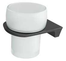 Стакан для зубных щеток WasserKRAFT Wiese K-8928 Оружейная сталь