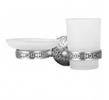 Держатель мыльницы и стакана ZorG SL AZR 21 SL Серебро