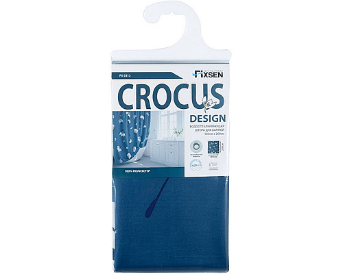 Santeh-Crystal.ru: Шторка для ванны Fixsen Design Crosus FX-2513 180х200 Синий с цветами Заказать Шторка для ванны Fixsen Design Crosus FX-2513 180х200 Синий с цветами в магазине сантехники Santeh-Crystal.ru