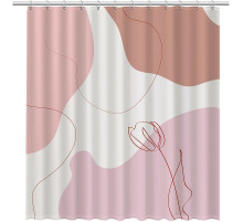 Шторка для ванны Fixsen Design Cream FX-2514 180х200 Розовый