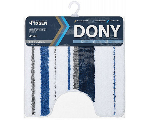 Santeh-Crystal.ru: Коврик для туалета Fixsen Dony 45х45 FX-5011U Синий Белый Купить Коврик для туалета Fixsen Dony 45х45 FX-5011U Синий Белый в магазине сантехники Santeh-Crystal.ru