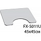 Купить Коврик для туалета Fixsen Dony 45х45 FX-5011U Синий Белый в магазине сантехники Santeh-Crystal.ru