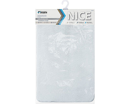 Santeh-Crystal.ru: Коврик для ванной комнаты Fixsen Nice FX-9002C 50х80 Серый Приобрести Коврик для ванной комнаты Fixsen Nice FX-9002C 50х80 Серый в магазине сантехники Santeh-Crystal.ru