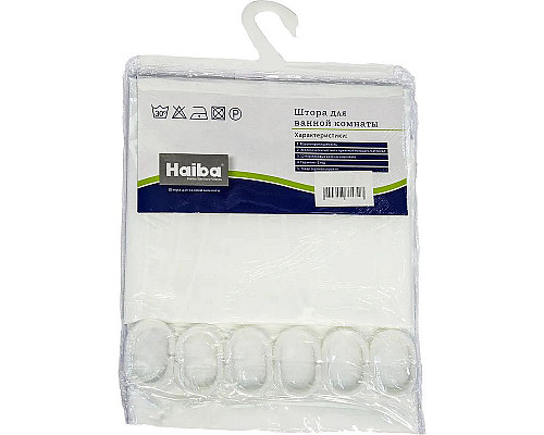 Santeh-Crystal.ru: Штора для ванны Haiba HB75001 Белая Заказать Штора для ванны Haiba HB75001 Белая в магазине сантехники Santeh-Crystal.ru