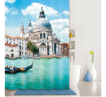 Штора для ванны Iddis Venice moments 180x200 Голубая