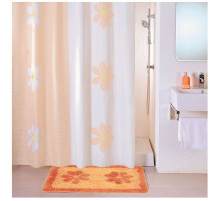 Штора для ванны Iddis Art 180x200 Белая Оранжевая