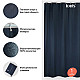 Купить Штора для ванны Iddis Basic 180х200 B69P218i11 Синяя в магазине сантехники Santeh-Crystal.ru