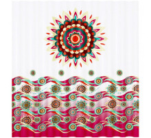 Штора для ванны WasserKRAFT Isen 180х200 SC-40101 Цветы