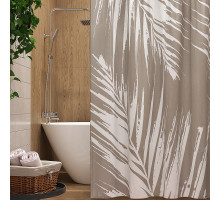 Штора для ванны WasserKRAFT Lopau 180х200 SC-60201 Бежевая