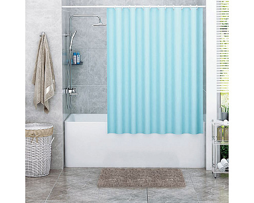 Santeh-Crystal.ru: Штора для ванны WasserKRAFT Oder 180x200 SC-30201 Голубая Заказать Штора для ванны WasserKRAFT Oder 180x200 SC-30201 Голубая в магазине сантехники Santeh-Crystal.ru
