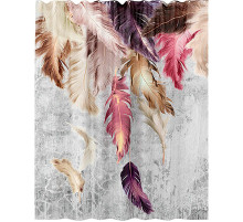 Штора для ванны WasserKRAFT Rossel 180х200 SC-57103 разноцветная