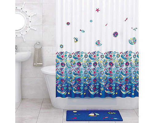 Santeh-Crystal.ru: Штора для ванны WasserKRAFT Salm 180х200 SC-13101 Мультицвет Купить Штора для ванны WasserKRAFT Salm 180х200 SC-13101 Мультицвет в магазине сантехники Santeh-Crystal.ru