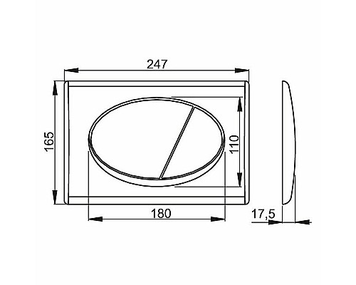 Купить Инсталляция Alcaplast Sadromodul AM101/1120-3:1 RU M71-0001 для унитаза с клавишей смыва Хром глянец в магазине сантехники Santeh-Crystal.ru