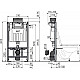 Приобрести Инсталляция Alcaplast Sadromodul AM118/1000 для унитаза без клавиши смыва в магазине сантехники Santeh-Crystal.ru
