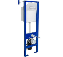 Инсталляция Berges Atom 410 040339 для унитаза c Белой клавишей смыва