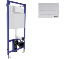 Инсталляция Berges Novum L4 040214 для унитаза с Белой клавишей смыва