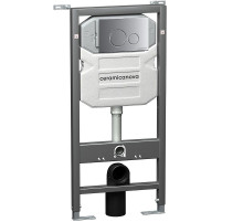 Инсталляция Ceramica Nova Envision CN1001M для унитаза с клавишей смыва Хром матовый