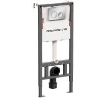Инсталляция Ceramicanova Balance CN121001CH для унитаза с клавишей смыва Хром глянцевый
