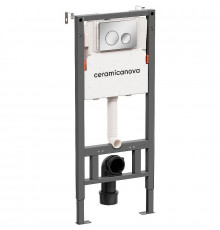 Инсталляция Ceramicanova Balance CN121001CH для унитаза с клавишей смыва Хром глянцевый